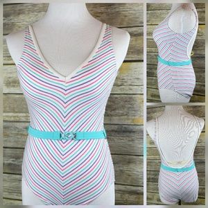 70s-80s GLOW Style Belted Baiting Suit